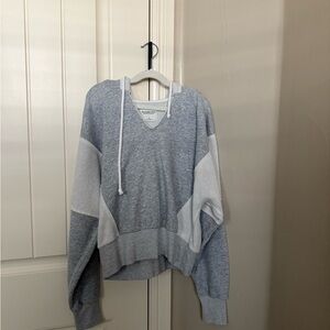 Abercrombie & Fitch Gray Oversized Long Sleeve Sweatshirt